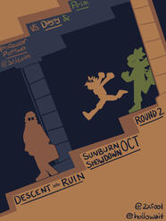 Professor Petriwo VS Dagny &amp; Prim in Sunburn Showdown OCT Round 2: Descent into Ruin